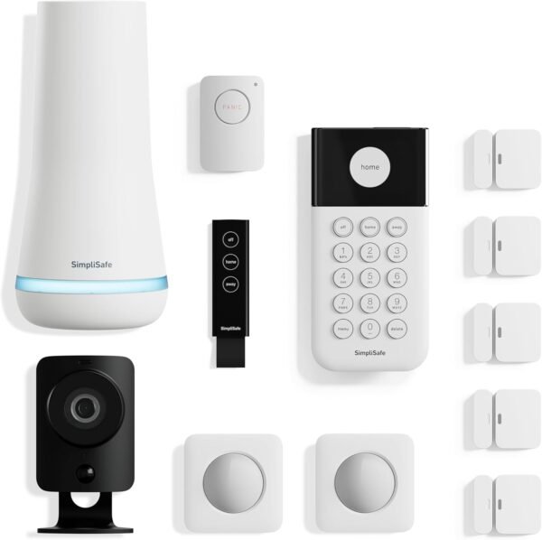 SimpliSafe 12-Piece Wireless Home Security System with HD Camera