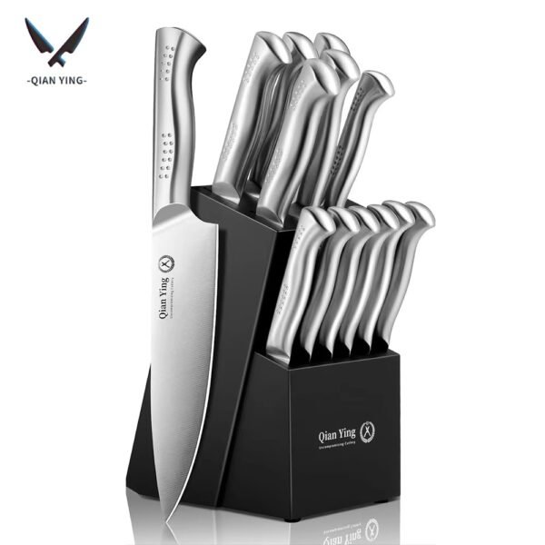 14-piece Stainless Steel Cutting Kitchen Knife Cutlery Set
